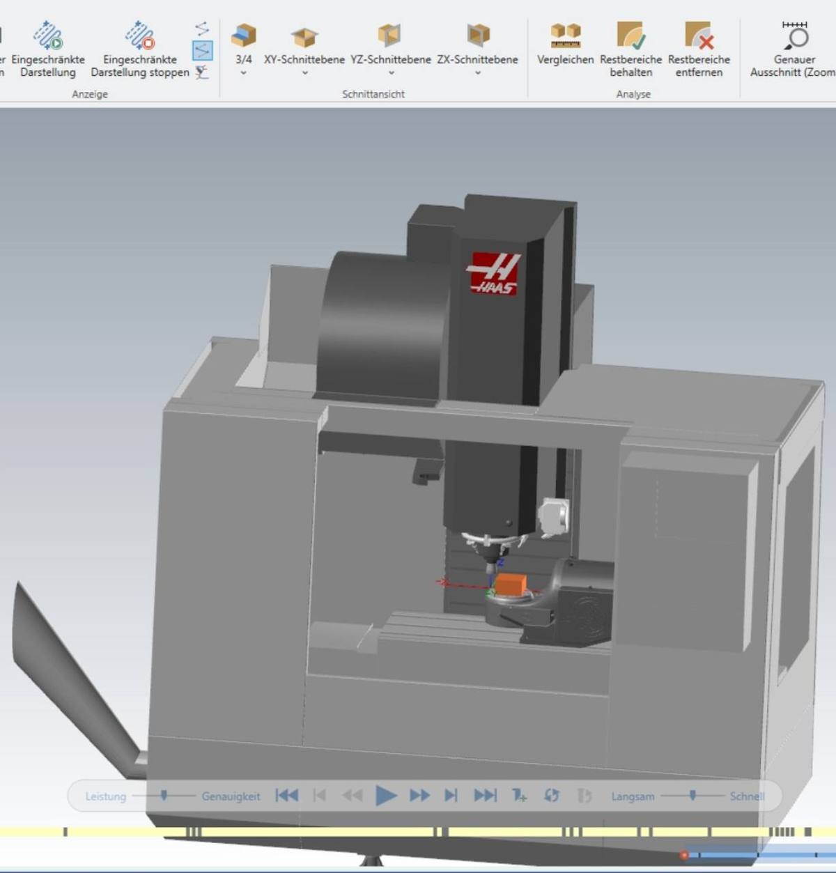 Mastercam Simulation einer CNC-Bearbeitung bei KEMWE